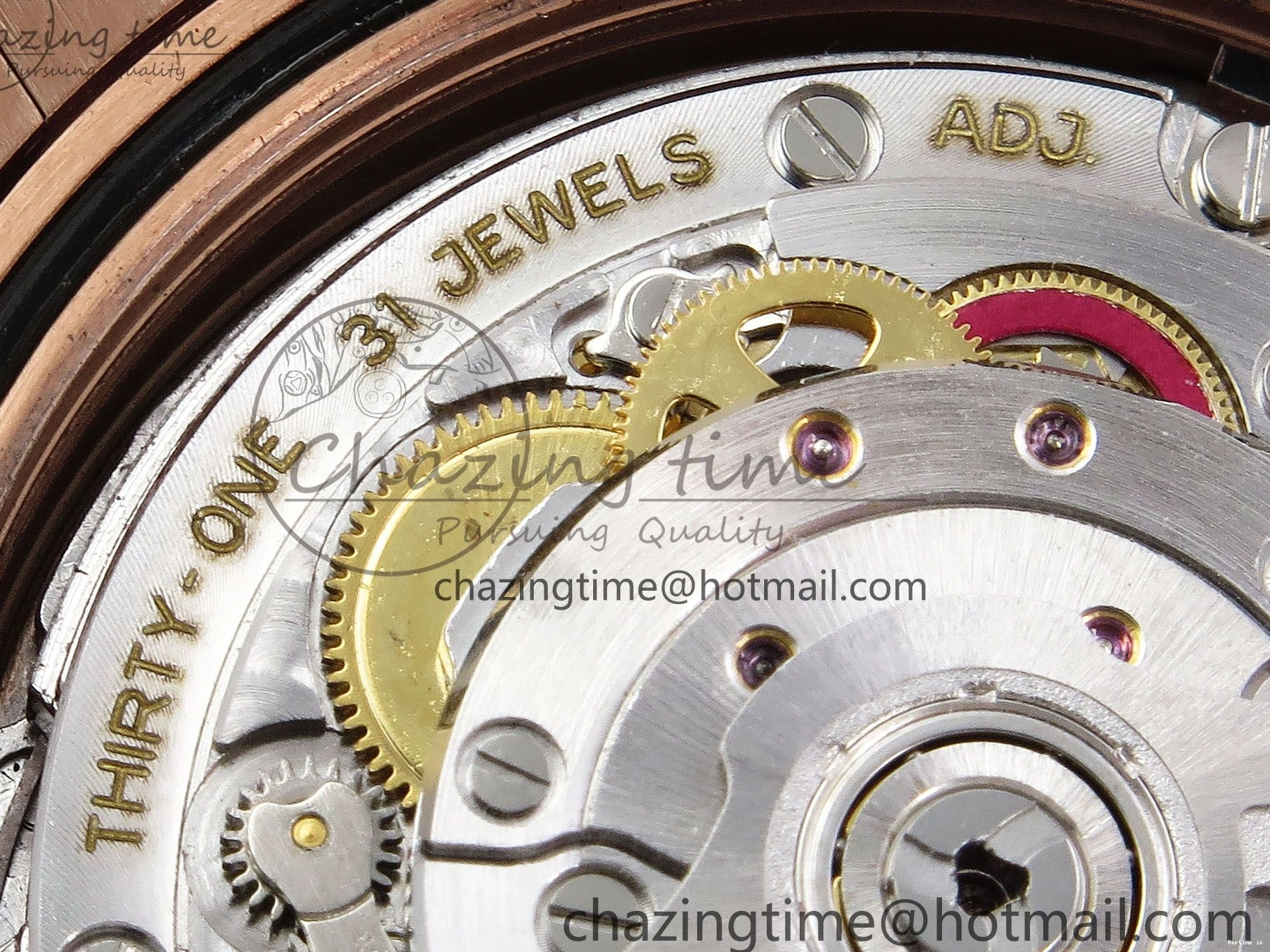 0109 OnTrend DayDate 40 RG JDF 904L Steel Silver Stick Dial on President Bracelet VR3255 V3 (Gain Weight) 1360